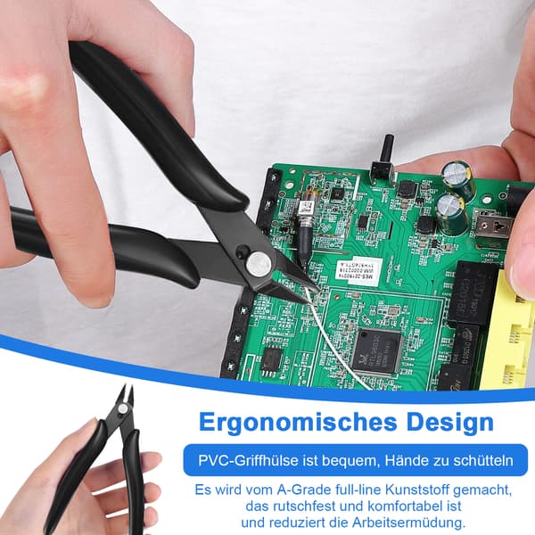 Avbitertang for Multitasking, Ergonomisk Designet Diagonalavbitere, 2 stk. Bærbare Lettvekts Sideavbitere for Elektronikk, Modeller og Smykker