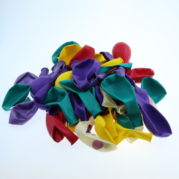 Rosa Blå Lila Ballonger, 60 st 30 cm Hot Rosa Gul Lila Teal Blå Konfettiballong med Band Kvinnor Flickor Födelsedag Bröllop Bal Årsdag