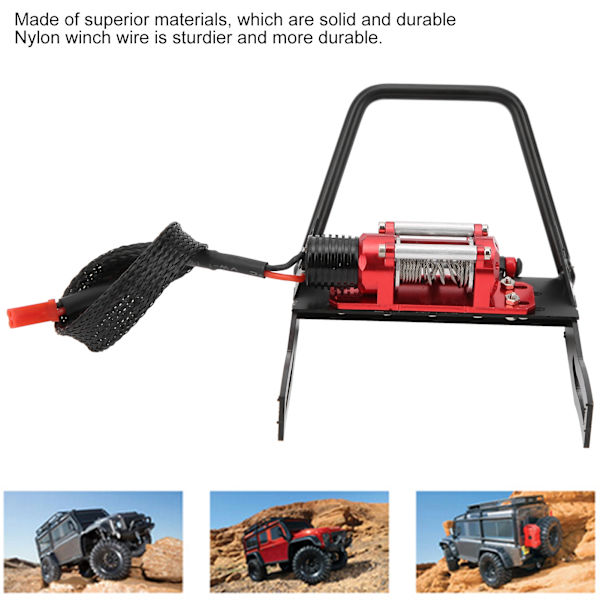 Frontstötfångare med vinsch Uppgraderingsdelar Tillbehör Passar för SCX10 1:10 RC Crawler Klätterbil