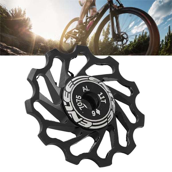 Bakre växelhjul för mountainbike, 11T, metallkeramik, svart