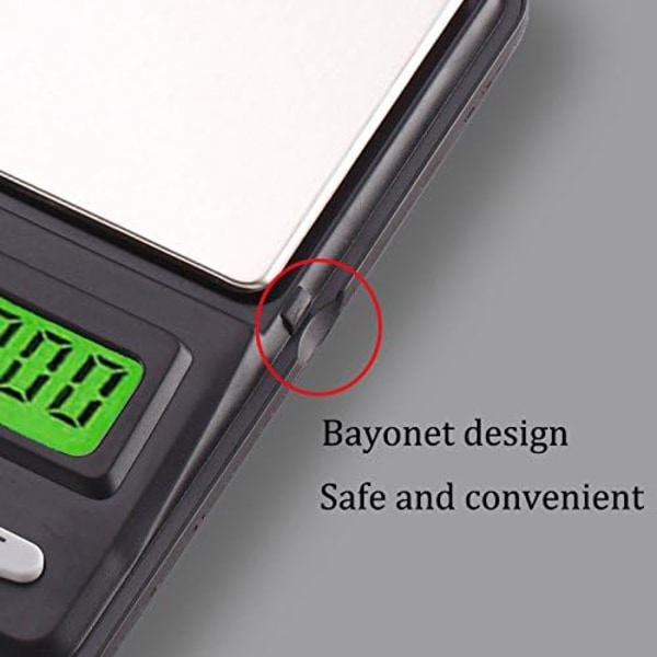 Digital Mini Våg för Exakt Vägning, Rostfri Stålplattform Kompakt Design Våg, Automatisk Enhetskonvertering, Kalibreringsvikt Portabel Design