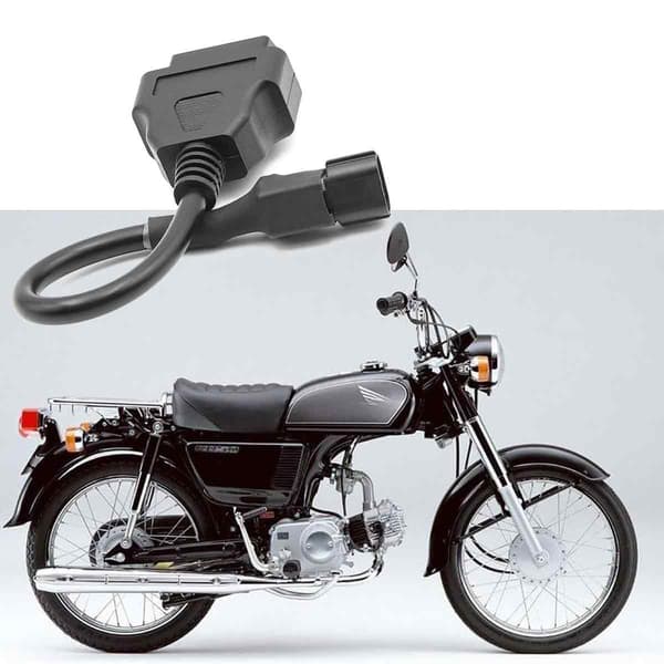 Diagnostisk adapter til KYMCO motorcykel, holdbart design plug and play fejlkodelæsning OBD2 diagnostisk kabel dataoverførsel køretøjsinterface