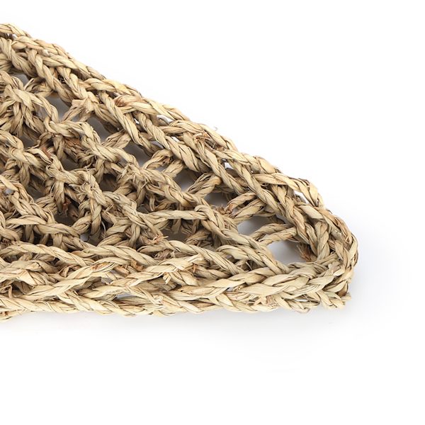 Reptil säng triangulär ödla vilstol naturliga gräsfibrer reptil hängmatta enkel installation liten