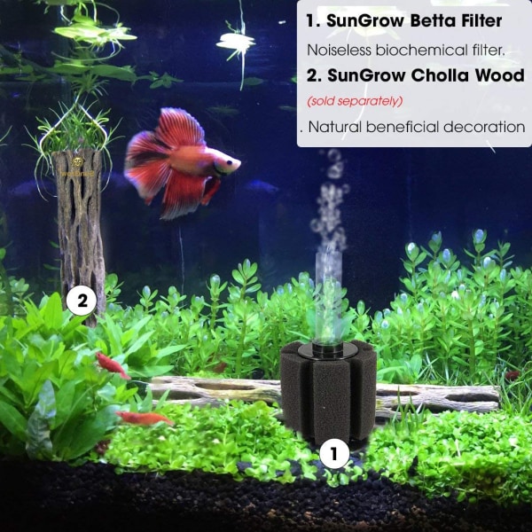 Aquarium Nano Bio Sponge Filter Tyst