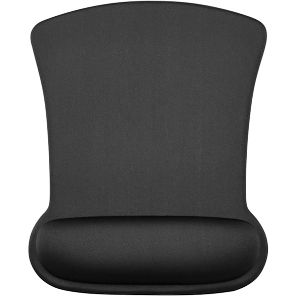 Gel Musmatta med handledsstöd Handledsstöd 12,0×9,25×1,50 tum (Svart, 1-pack)