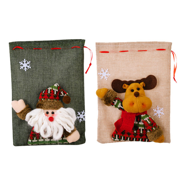 Julklappsväska Tomteomslagsväska Christmas Goodie Bags