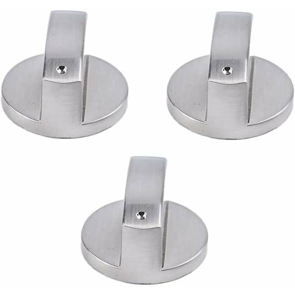 AQIUO 6 st universella metallkontrollknoppar gasspisknoppar hällknopp gasspiskontrollknoppar för köksspis (6 mm) -