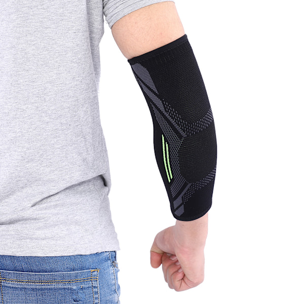 Kompressionsstöd Ärm för Armbåge, Smärtlindrande Kuddar för Tyngdlyftning & Tennis, Fukttransporterande Material för Säker Passform & Enkel Justering (1 st XL)