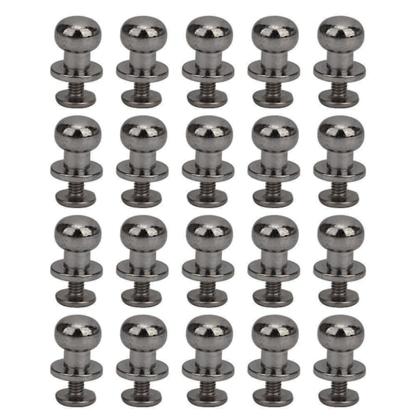 20 st 9 x 8 mm DIY zinklegering nitar runda huvudnippel spikväska skor tillbehör för läder, pistol färg