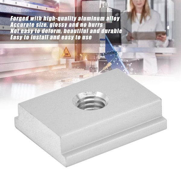 5 st Träbearbetningsslider Aluminiumlegering Exakt Storlek Platt Deformationsresistent Hållbar Träbearbetningskomponent M8