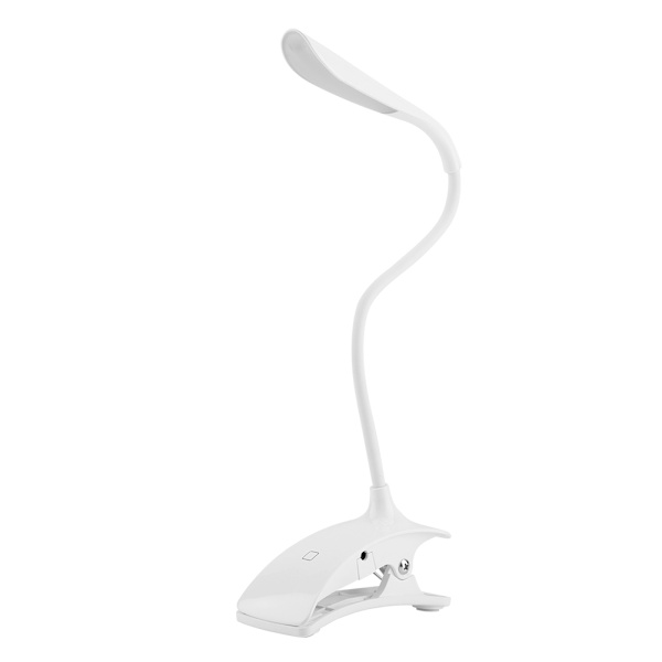 Laddningsbar Clip-on LED-lampa för skrivbord, bord, läsning och studier - Skyddar ögonen