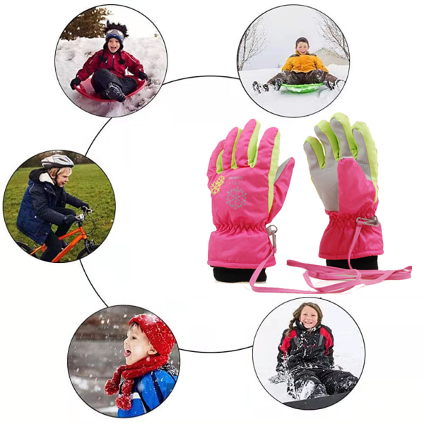 Barn snö skidhandskar vattentäta barn utomhus toddler kallt