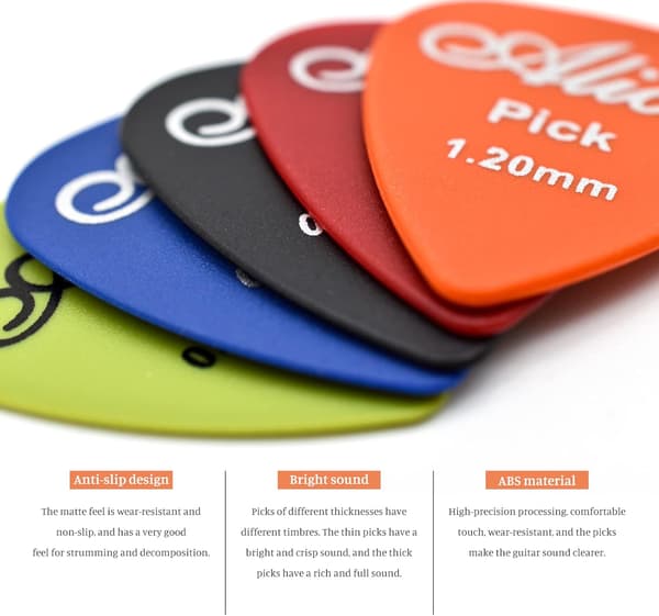 Guitar Picks, 30 stykker Hjerteformede Guitar Picks til Akustisk