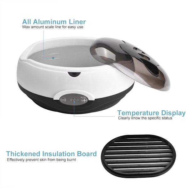 Justerbar temperaturkontroll Hemvax Värmare Smält Handvax Värme Maskin EU-kontakt 220-240V