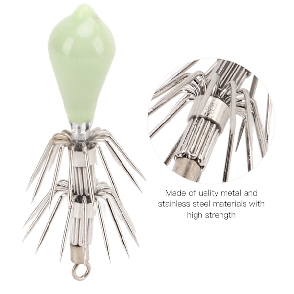 Luminous Octopus Jig Hooks - Glow in the Dark Fiske Krokar - Fiske Bete Tackle för Saltvatten 11g