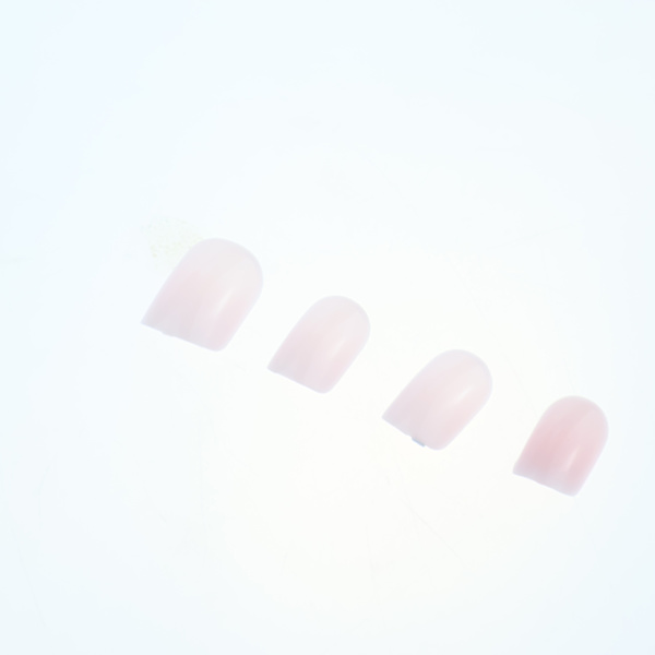 24 st Korta Press-on Naglar - Ombre, Rosa Gradienter, Nude & Fransk Mönster Falska Naglar med Lim, Mjuka Gel-naglar för Kvinnor & Flickor Nagelkonst