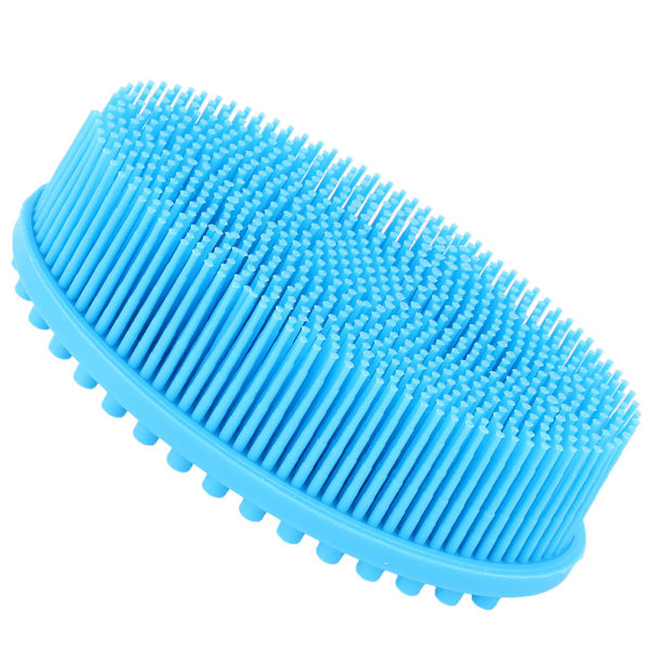 Multifunktionell Silikonskrubber, Mjuk Kroppsborste för Hygien & Exfoliering, Främjar Cirkulation, Hudvänlig & Lätt att Rengöra,