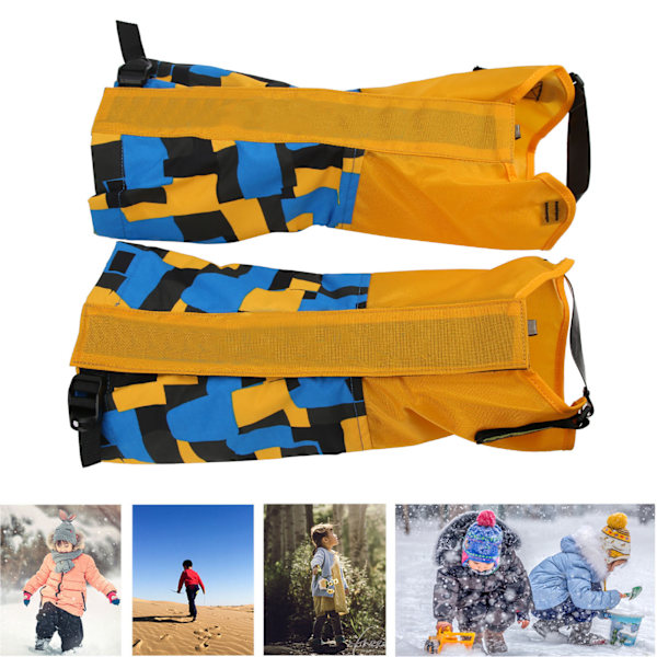 Barn Öken Sandtät Skoöverdrag Leggings Gaiters Stövlar Överdrag för Vandring Ridning(Tryckpasta )