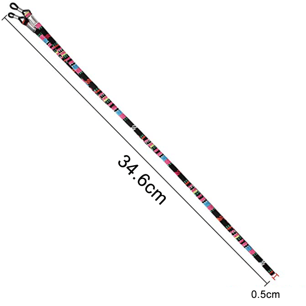 Crazy-M Paket med 5 Glasögon Kedja PU Läder Glasögon Rep Glasögon Sladdhållare Flerfärgad flätad rep Glasögonhållare Kedja Glasögon Rem/glasögon