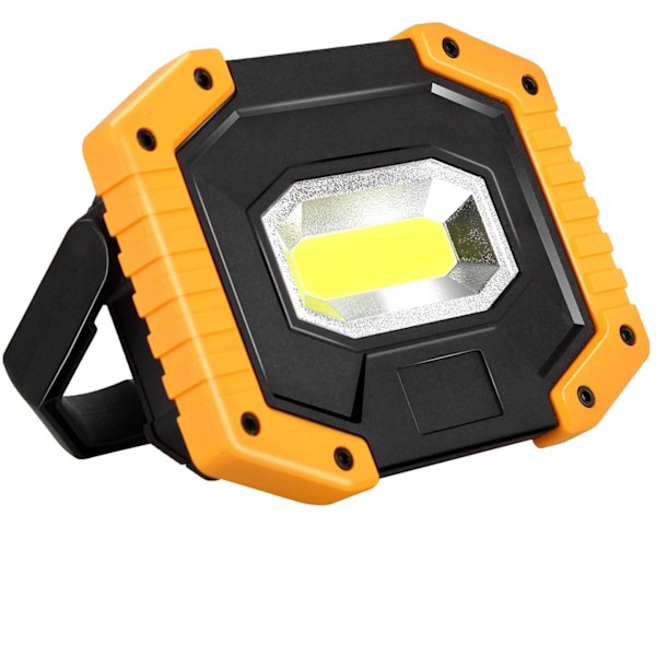 Bärbar LED Arbetslampa, 30W 1500LM Uppladdningsbar Strålkastare, Perfekt för Nödsituationer, Camping, Bilreparation, 1-pack