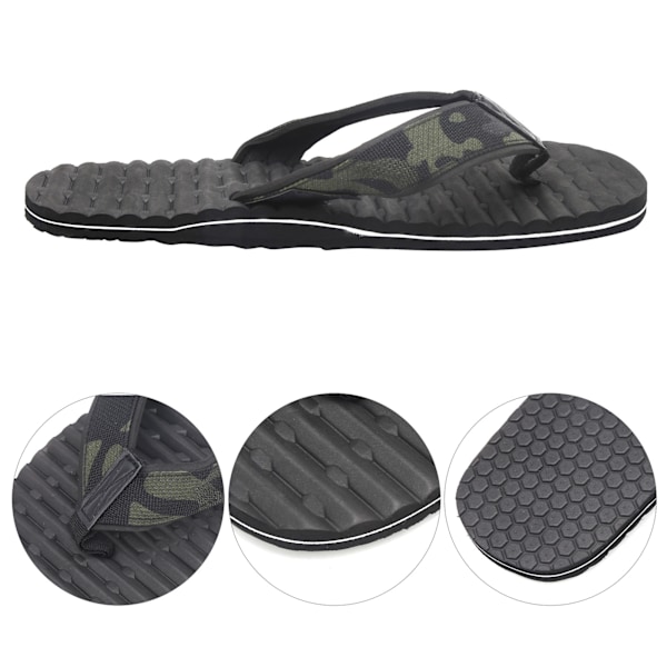 Sommarlättvikt FlipFlops MultiLayer AntiSlip Tofflor Mjuka EVA FlipFlops(45 )