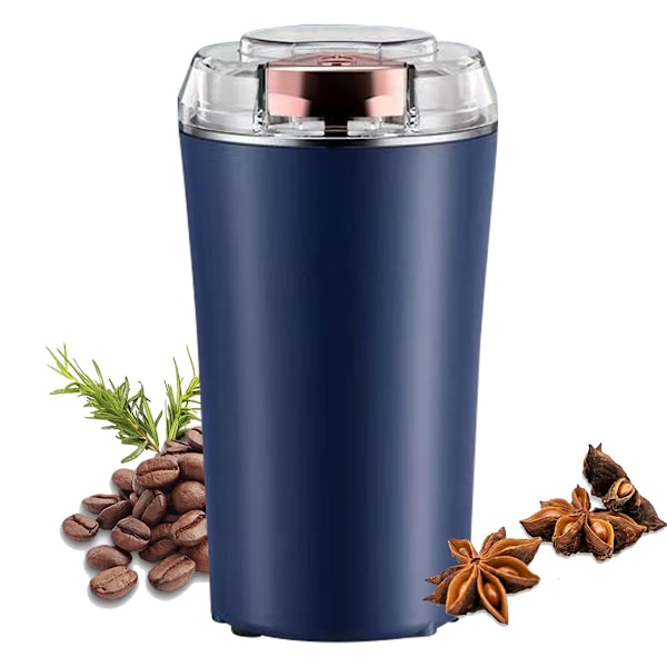 Elektrisk kaffekvarn, One Touch Push-Button Control Espressokvarn för bönor, kryddor, korn och mer