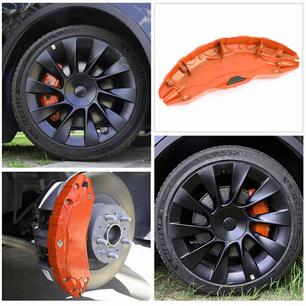 Passar Tesla Model Y bromsoksskyddsmodifiering dedikerad aluminiumlegering hjulbromsoksskydd uppgradering färgändring M3
