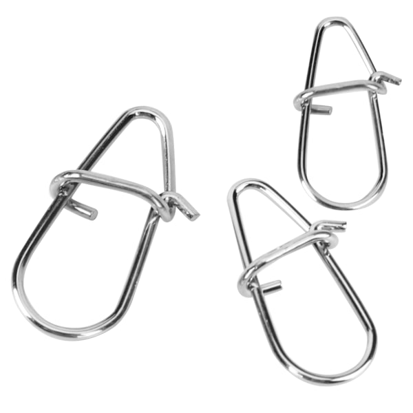 Kalebastyp krokvridbar solida ringar säkerhetsspänne snabbklämma låsklämma kontakt fiskeredskap 7x14mm/0.3x0.6in