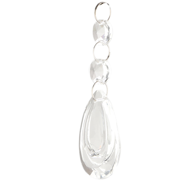 1 st transparent kristallglas hängande strängar hantverk dekoration tillbehör (#7)