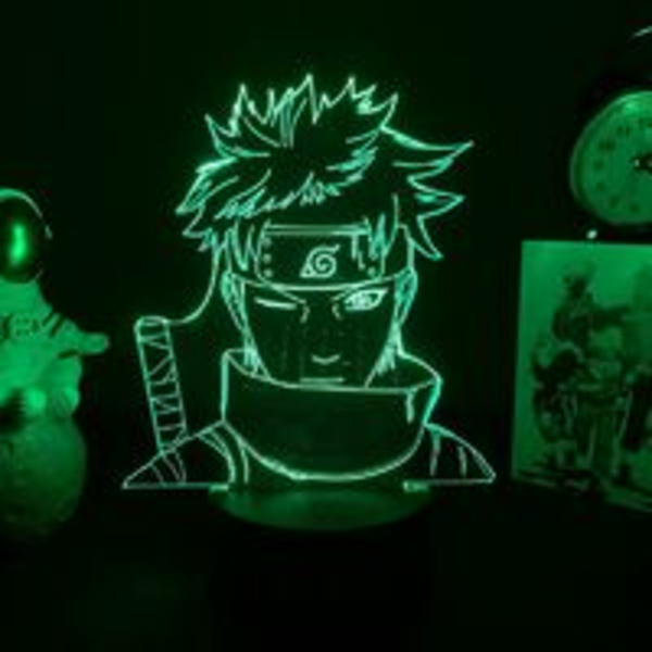 3D LED nattlampa Anime Naruto Uchiha Shisui