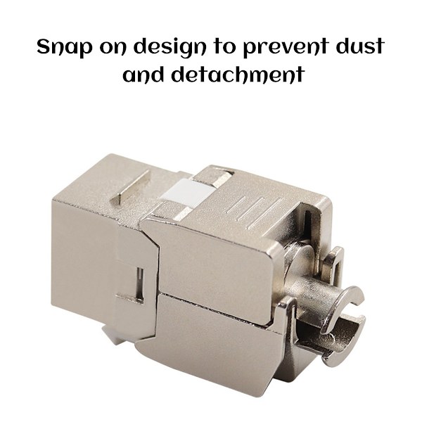 12x Keystone-modul Cat 6a - stp-kontakt - skärmad RJ45, montering, snäppfäste, bar kabel Cat 500 MHz, 10 Gbps