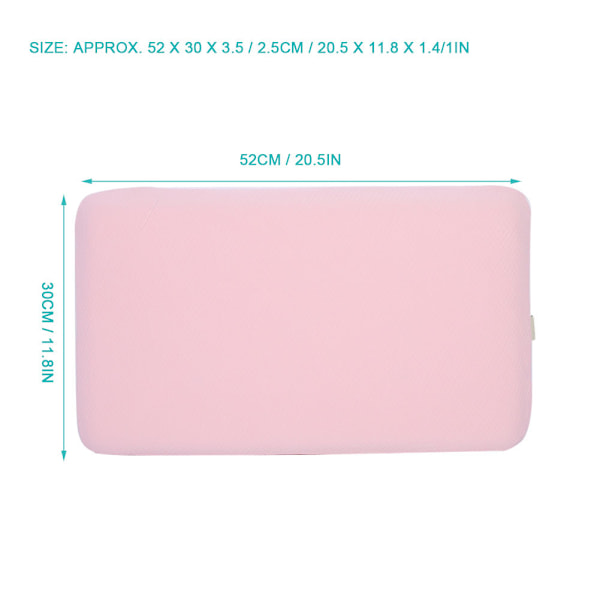 Bekvämt Överdrag för Babynest, Andningsbart Örngott med Memory Foam-inlägg för Extra Stöd, Perfekt för Nyfödda och Spädbarn (52 x 30 x 3,5/2,5 cm)