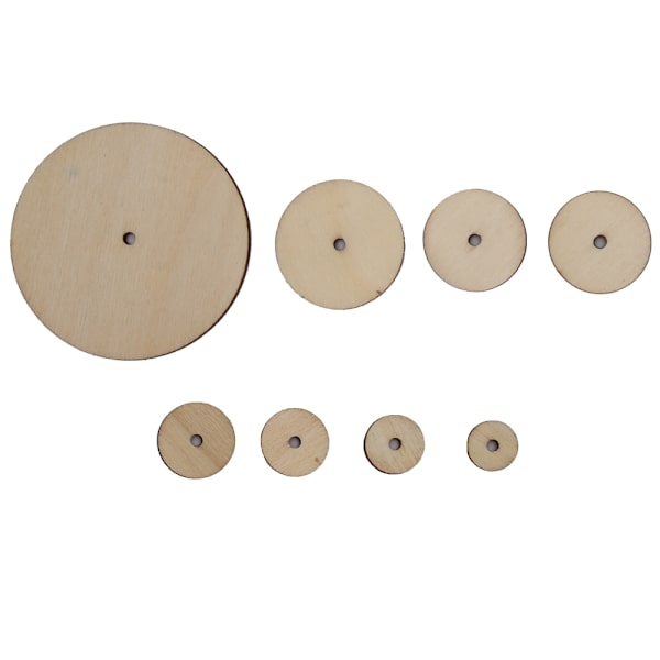 Träfogar Set för Hemmagjorda Nallebjörnar Roterbar DIY Scrapbooking Material Hantverk