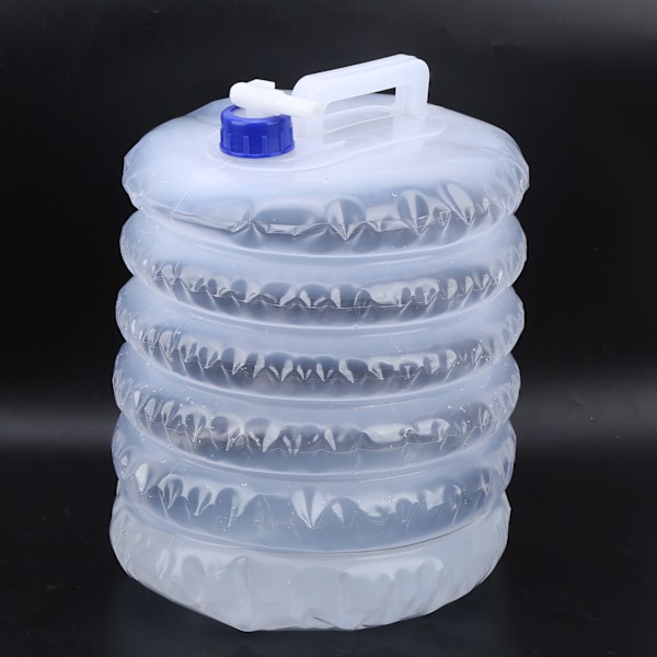 2PCS Utomhus Fällbar Vattenhink Bärbar Plast Vattenpåse Flaska för Camping Vandring
