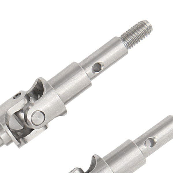 2PCS RC Bil Framaxel Drivaxel Set Rostfritt Stål RC Fram CVD Drivaxel Uppgraderingar Delar för FMS 1/10 Fjärrkontroll Bil Silver