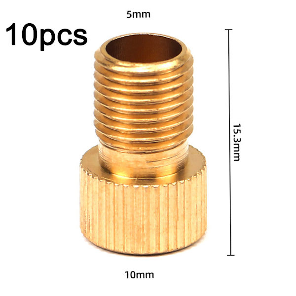 10 st adapterventil - Presta Schrader ventiladapter för cykel - med tätningsring