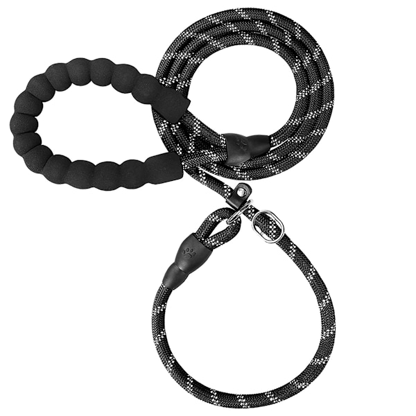 Kraftigt Hundkoppel, Perfekt för Aktiva Husdjur och Deras Människor, med Vadderat Handtag för Extra Komfort, 360° Vridbart Lås för Trasselfri Användning