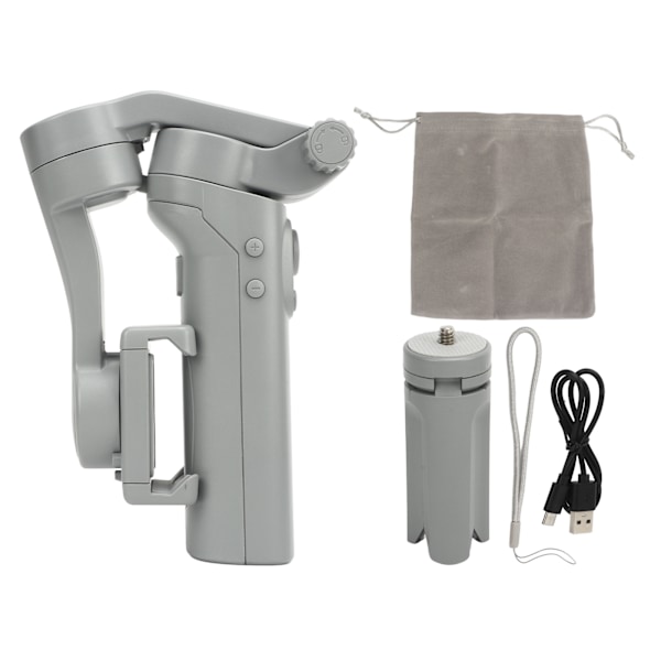 3-Axis Gimbal Stabilisator, Magnetisk AI Aktiv Spårare för Stabil Video, Gestkontroll & AI Spårare med Fyllningsljus för Portabel Vikbar Telefon