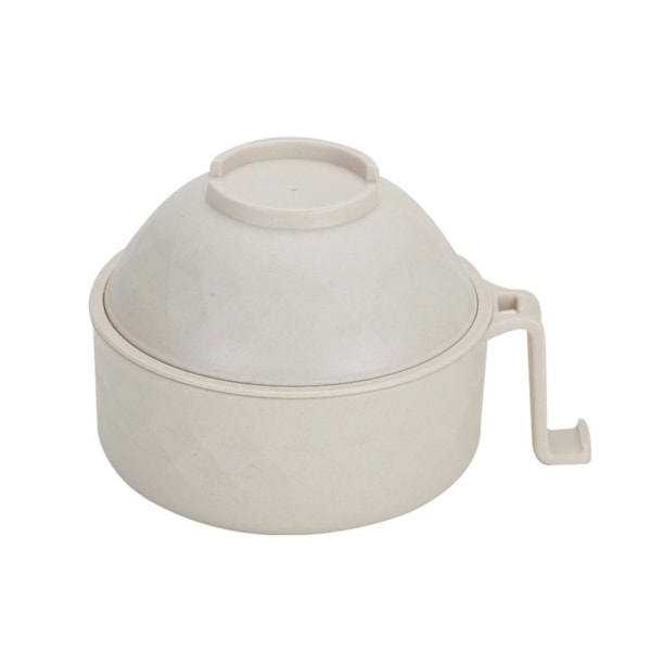 Diskmaskinsäker Multifunktionell Kokare, Bambufiber BPA-fri Plast Mikrovågsugn Ramen Skål Sil Ramen Skål Set, Enkel Rengöring Mikrovågssäker Design