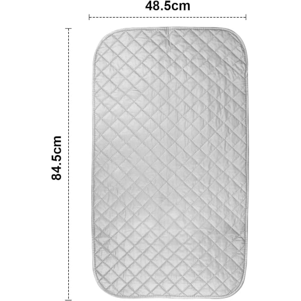 Isolerat Strykbrädeöverdrag Ångstryköverdrag Bärbar Bord Bomullsstrykmatta för Tvättmaskin Torktumlare Resa Hem 48 * 85 cm (1 styck)