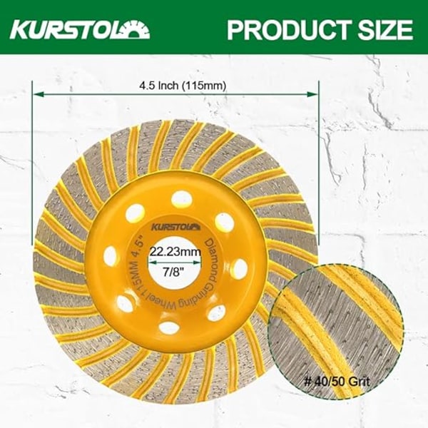 Innovativ lösning för ytslipning med turbosegment, design med låga vibrationer ger förbättrad kontroll och komfort för längre användning