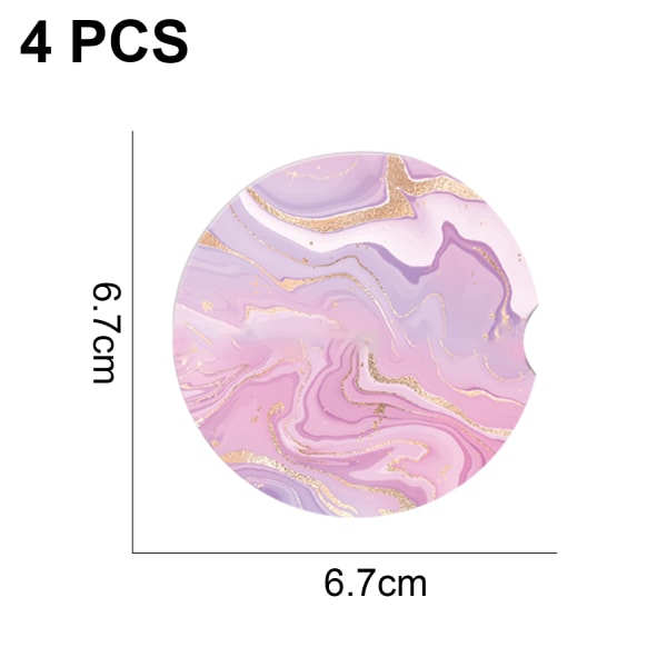 Marmor glasunderlägg för drycker Absorberande modern abstrakt keramik