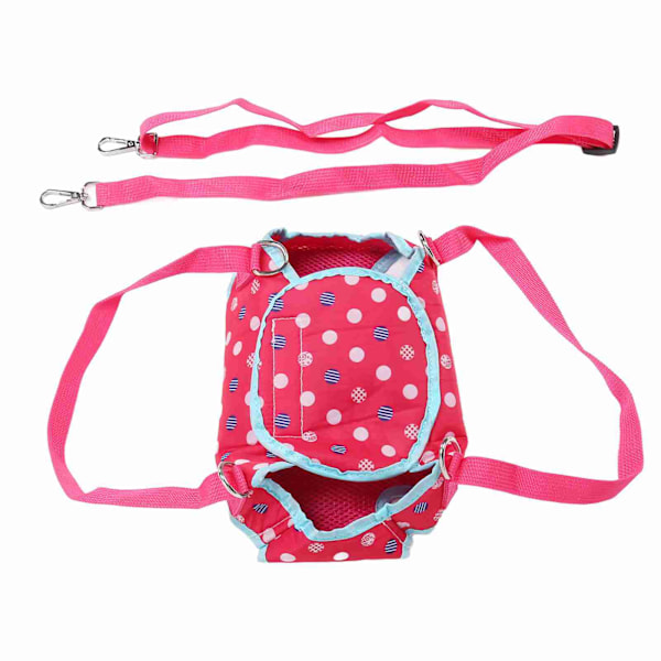 Hundtäcke Mångsidig Användning Retro Prickig Starkt Och Hållbart Tvättbart Återanvändbart Varmt Vintertäcke För Valp Liten Hund (Rosa)