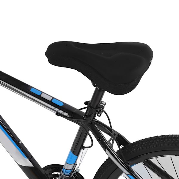 Mjuk och tjock silikoncykelsadelskydd halkfri andningsbar cykelsadelskydd