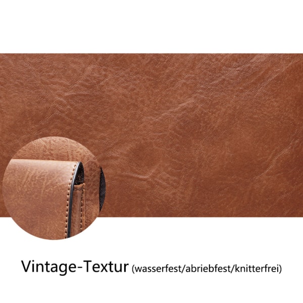 Axelväska PU läder herr axelväska sidväska crossbody vintage axelväska mobiltelefonväska budväska axelväska herr väska, brun