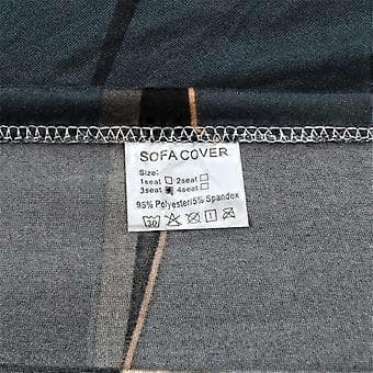 Simpelt altomfattende mælkesilke trykt sofabetræk støvtæt elastisk sofabetræk 185-230cm
