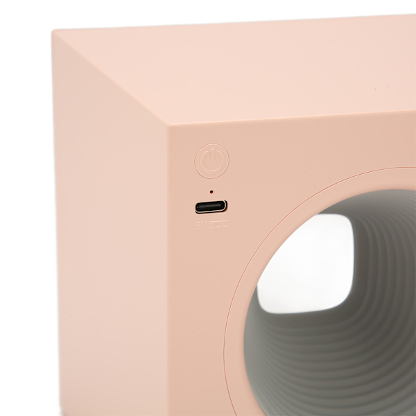 Nattlampa Bluetooth-högtalare Steglös dimning Uppladdningsbar bärbar bordslampa Trådlös högtalare för fest sovrum Rosa
