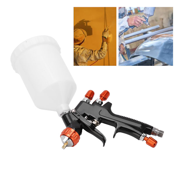 Professionell LVLP-sprutpistol för fordon, högpresterande billackspruta med 1,3 mm munstycke, hållbar aluminiumlegeringskropp för baslack, klarlack