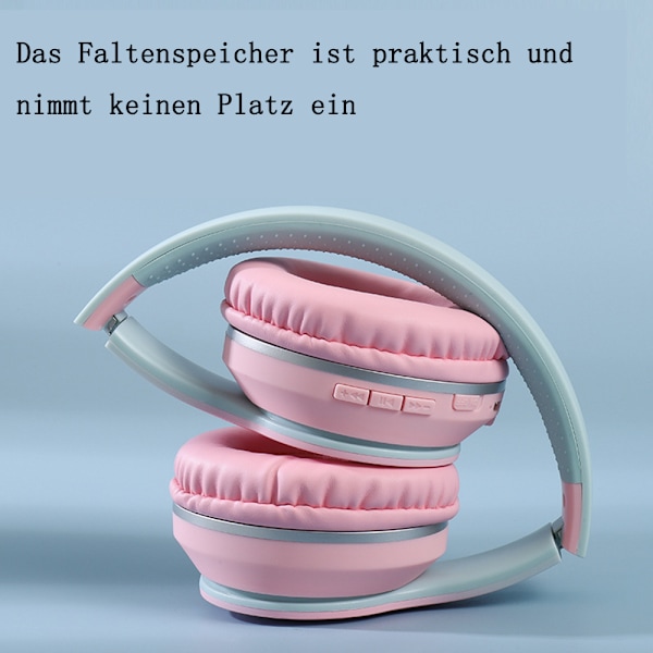 Trådlösa Hörlurar för Barn, Bluetooth 5.0 Vikbara med HD Stereo Ljud, Bekväma Öronmuffar & Lång Batteritid för Skola & Resor
