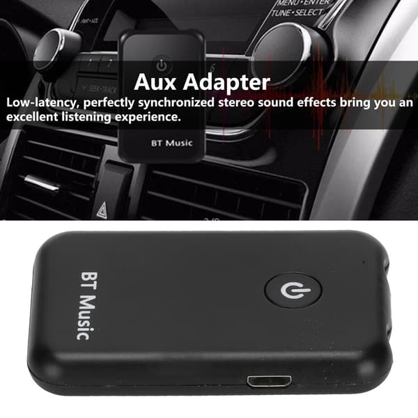 High Fidelity Stereo Bluetooth Transmitter Receiver, Plug and Play Design for Quick Setup, Stable Connection with Up to 10m Range, Built In